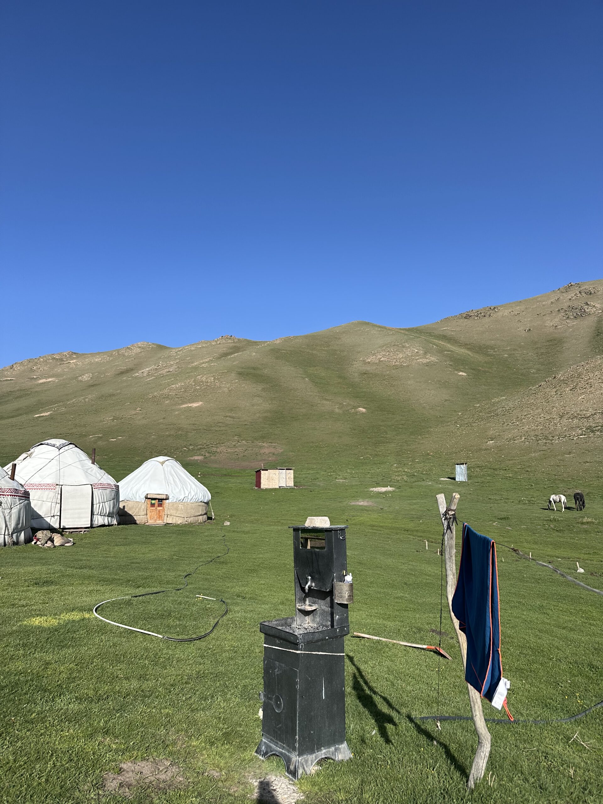 Yourte près du lac Song-Kul