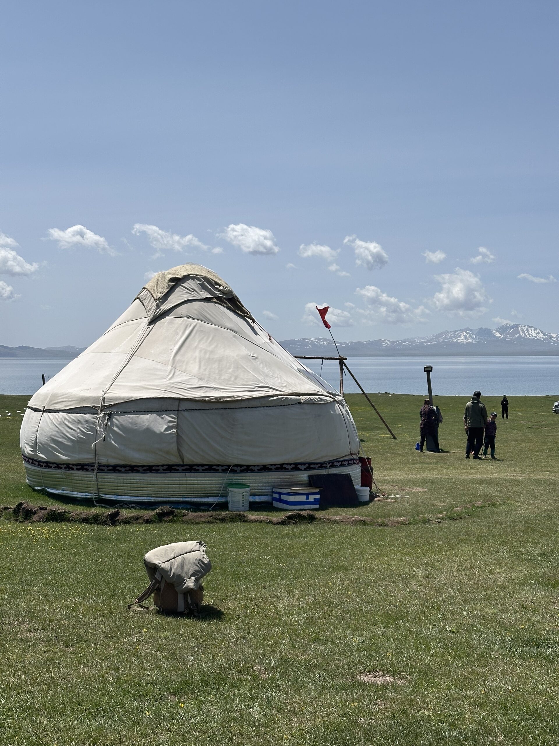 Vue sur le lac Song-Kul